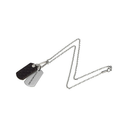 エンポリオ・アルマーニ ネックレス メンズ ブランド EMPORIO ARMANI EGS3133040 シルバー/ブラック EGS3133040