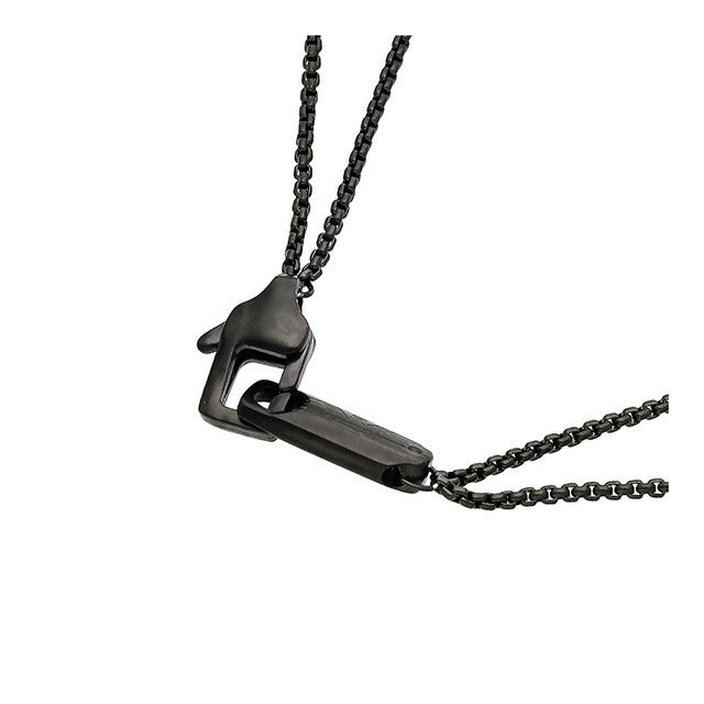 エンポリオ・アルマーニ ネックレス メンズ ブランド EMPORIO ARMANI EGS3172001 ブラック