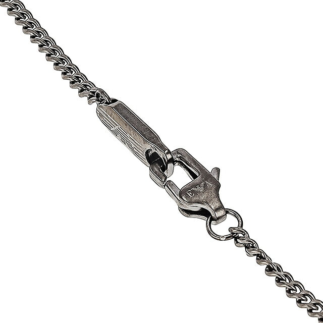 エンポリオ・アルマーニ ネックレス メンズ レディース ブランド EMPORIO ARMANI China EGS3239060 ガンメタ アクセサリー ジュエリー ブランド 高級 おしゃれ プレゼント 実用的 ペア