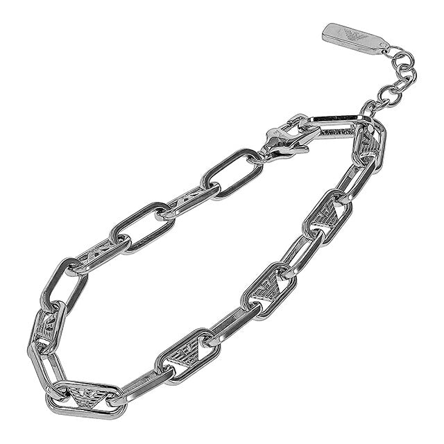 エンポリオ・アルマーニ ブレスレット メンズ レディース ブランド EMPORIO ARMANI China EGS3249040 シルバー アクセサリー 腕輪 ジュエリー ブランド 高級 おしゃれ プレゼント 実用的 ペア