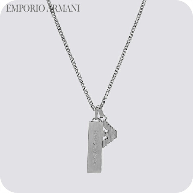 エンポリオ・アルマーニ ネックレス メンズ レディース ブランド EMPORIO ARMANI China EGS3306040 シルバー アクセサリー ジュエリー ブランド 高級 おしゃれ プレゼント 実用的 ペア