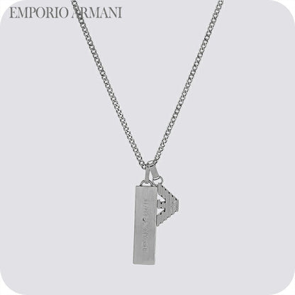 エンポリオ・アルマーニ ネックレス メンズ レディース ブランド EMPORIO ARMANI China EGS3306040 シルバー アクセサリー ジュエリー ブランド 高級 おしゃれ プレゼント 実用的 ペア