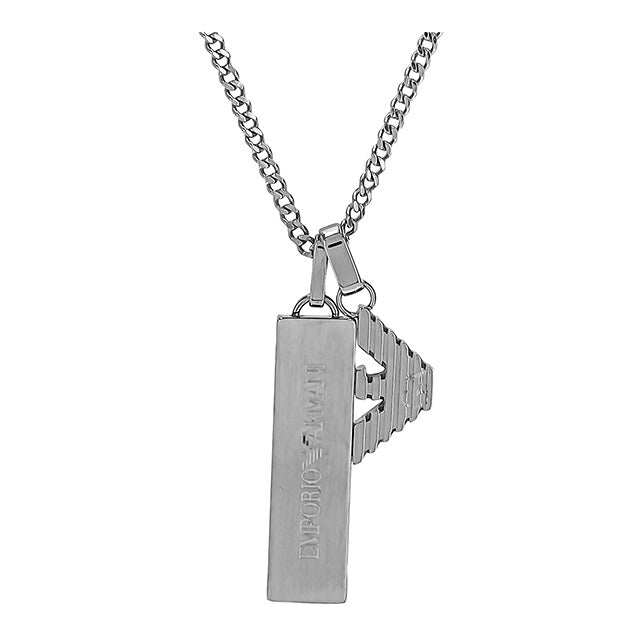 エンポリオ・アルマーニ ネックレス メンズ レディース ブランド EMPORIO ARMANI China EGS3306040 シルバー アクセサリー ジュエリー ブランド 高級 おしゃれ プレゼント 実用的 ペア