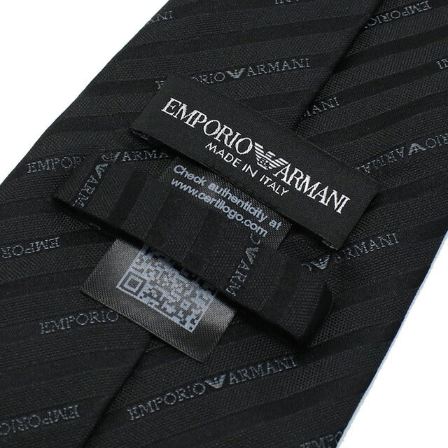 エンポリオ・アルマーニ ネクタイ メンズ ブランド EMPORIO ARMANI イタリア 340182 BLACK ブラック 小物 EMA340182401