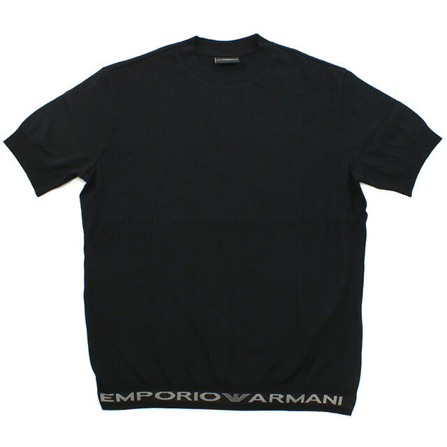 エンポリオアルマーニ ブラック Tシャツ エンポリオ・アルマーニ Tシャツ メンズ ブランド EMPORIO