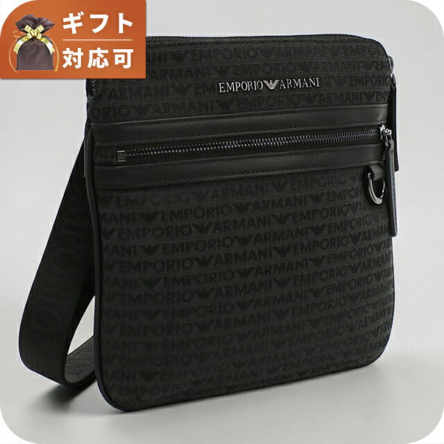 エンポリオ・アルマーニ 斜め掛け ショルダーバッグ メンズ ブランド EMPORIO ARMANI   EM001780 ブラック EMAEM001780011