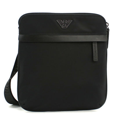 エンポリオ・アルマーニ 斜め掛け ショルダーバッグ メンズ ブランド EMPORIO ARMANI EM001807 ブラック バッグ EMAEM001807011