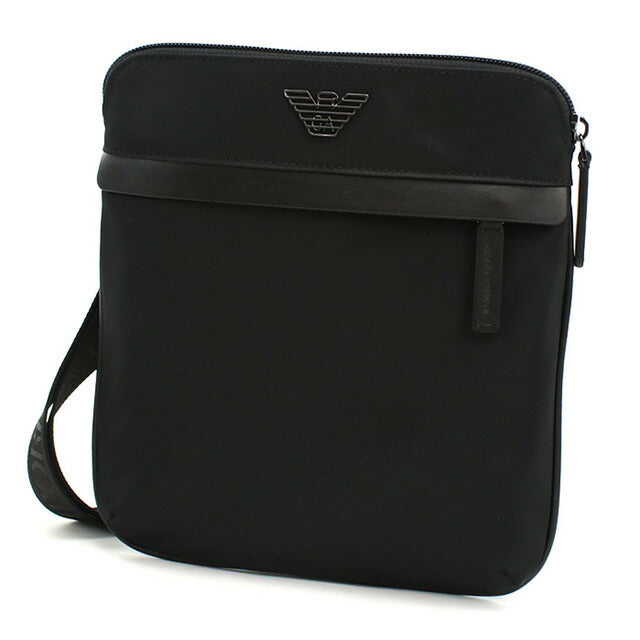 エンポリオ・アルマーニ 斜め掛け ショルダーバッグ メンズ ブランド EMPORIO ARMANI EM001807 ブラック バッグ EMAEM001807011