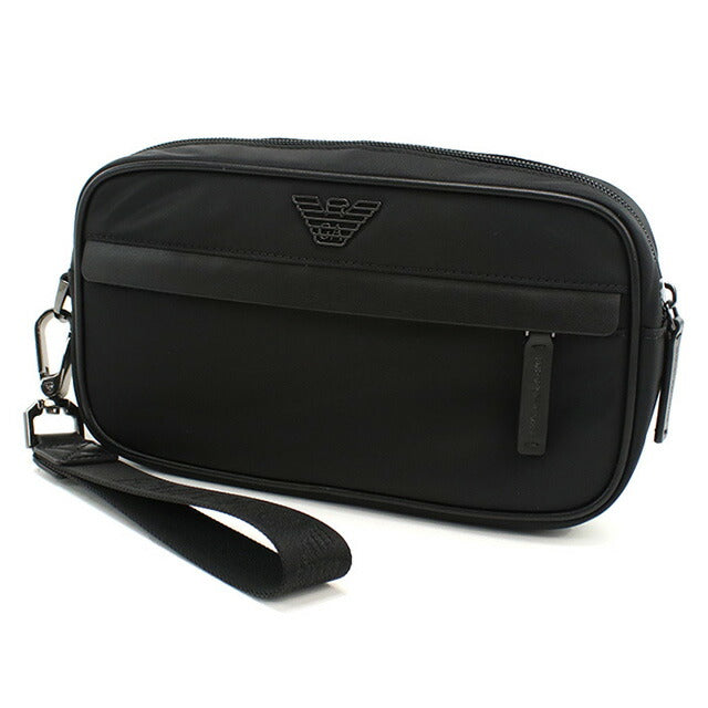 エンポリオ・アルマーニ セカンドバッグ メンズ ブランド EMPORIO ARMANI EM001811 ブラック バッグ EMAEM001811011