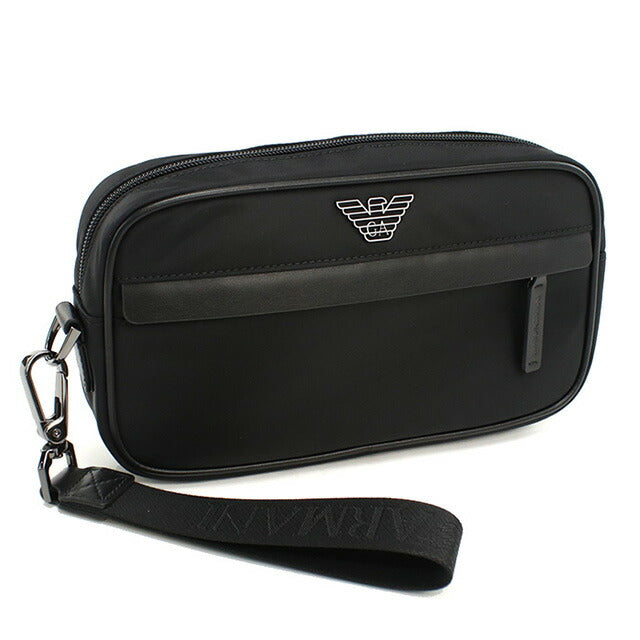 エンポリオ・アルマーニ セカンドバッグ メンズ ブランド EMPORIO ARMANI EM001811 ブラック バッグ EMAEM001811011