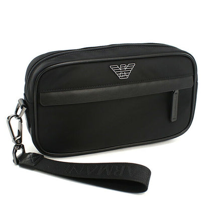 エンポリオ・アルマーニ セカンドバッグ メンズ ブランド EMPORIO ARMANI EM001811 ブラック バッグ EMAEM001811011