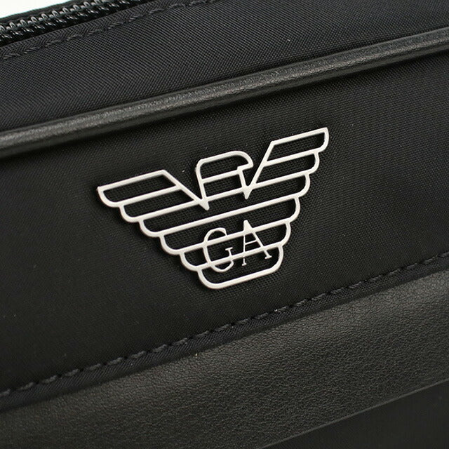 エンポリオ・アルマーニ セカンドバッグ メンズ ブランド EMPORIO ARMANI EM001811 ブラック バッグ EMAEM001811011