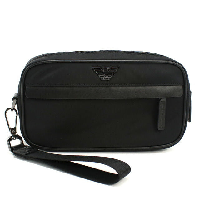 エンポリオ・アルマーニ セカンドバッグ メンズ ブランド EMPORIO ARMANI EM001811 ブラック バッグ EMAEM001811011