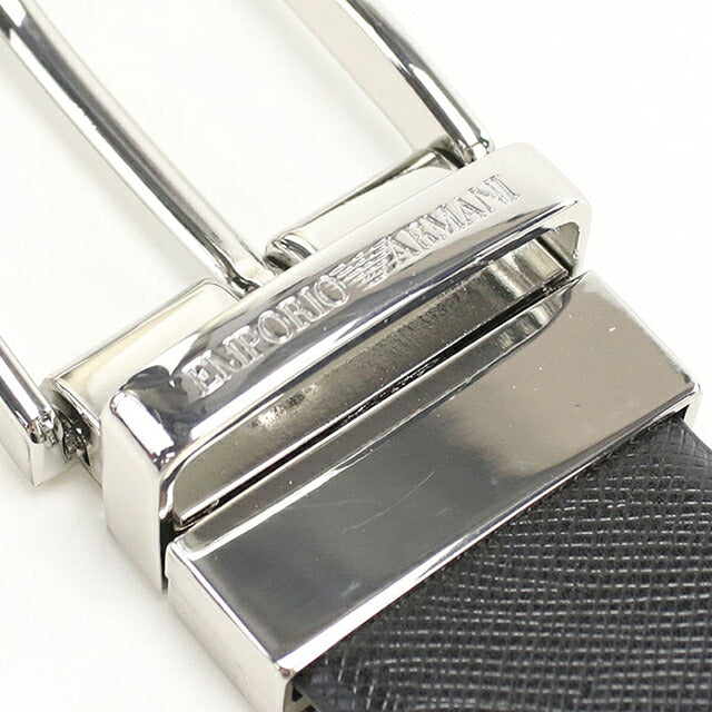 エンポリオ・アルマーニ ベルト メンズ ブランド EMPORIO ARMANI   レザー EM005540 ブラック 選べるモデル EMAEM005540B