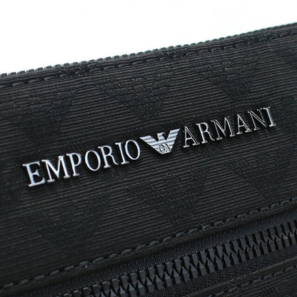 エンポリオ・アルマーニ 斜め掛けショルダーバッグ メンズ ブランド ポリエステル コットン Y4M185 BLACK-BLACK ブラック バッグ EMAY4M185081