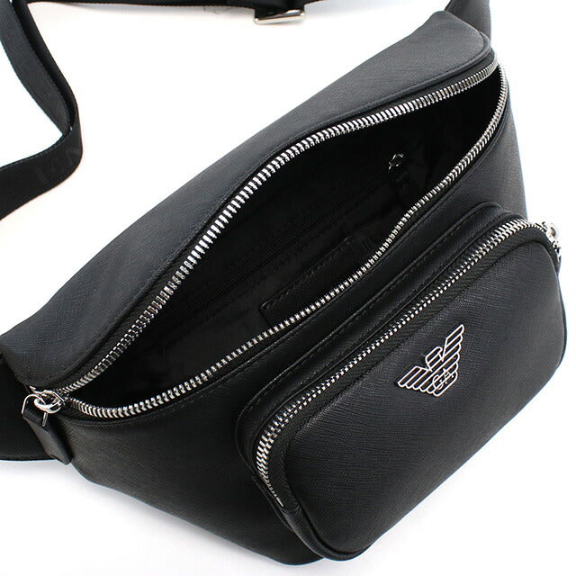エンポリオ・アルマーニ ボディバッグ メンズ ブランド EMPORIO ARMANI ポリエステル Y4O238 BLACK ブラック バッグ EMAY4O238051