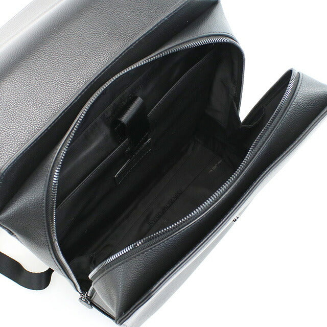 エンポリオ・アルマーニ リュック メンズ ブランド EMPORIO ARMANI レザー Y4O439 BLACK-GUN METAL ブラック バッグ EMAY4O439021