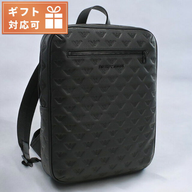 エンポリオ・アルマーニ リュック メンズ ブランド EMPORIO ARMANI レザー Y4O444 BLACK ブラック バッグ EMAY4O444011