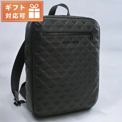 エンポリオ・アルマーニ リュック メンズ ブランド EMPORIO ARMANI レザー Y4O444 BLACK ブラック バッグ EMAY4O444011