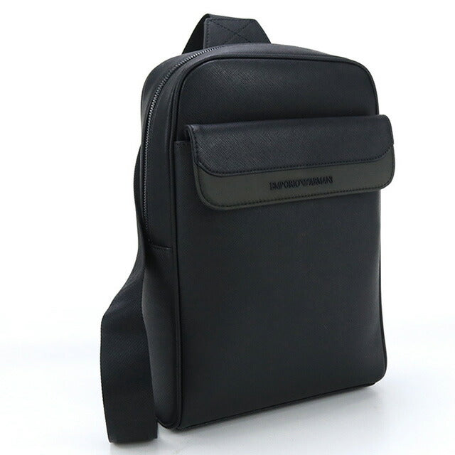 エンポリオ・アルマーニ ボディバッグ メンズ ブランド EMPORIO ARMANI Y4O453 BLACK-GREEN ブラック バッグ EMAY4O453011