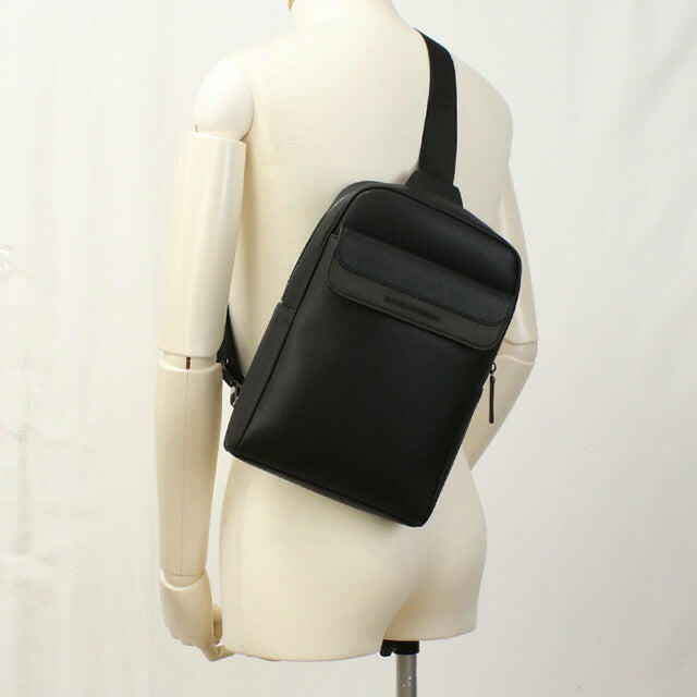 エンポリオ・アルマーニ ボディバッグ メンズ ブランド EMPORIO ARMANI Y4O453 BLACK-GREEN ブラック バッグ EMAY4O453011