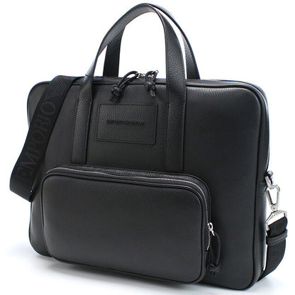 エンポリオ・アルマーニ ブリーフケース メンズ ブランド EMPORIO ARMANI レザー Y4P144 BLACK ブラック バッグ EMAY4P144011