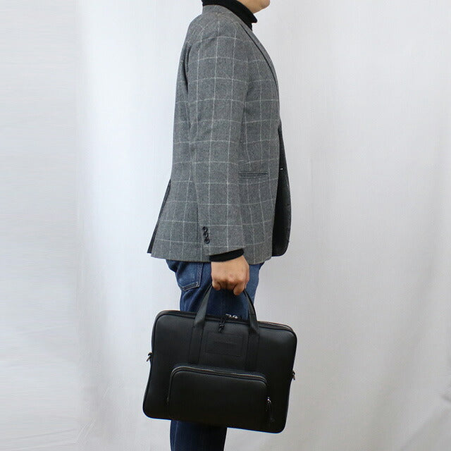エンポリオ・アルマーニ ブリーフケース メンズ ブランド EMPORIO ARMANI レザー Y4P144 BLACK ブラック バッグ EMAY4P144011