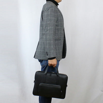 エンポリオ・アルマーニ ブリーフケース メンズ ブランド EMPORIO ARMANI レザー Y4P144 BLACK ブラック バッグ EMAY4P144011