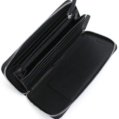 エンポリオ・アルマーニ オーガナイザー メンズ レザー Y4R169 BLACK-BLACK ブラック 小物 EMAY4R169061