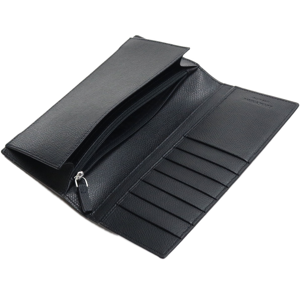 エンポリオ・アルマーニ 長財布ニ折小銭入付き メンズ レザー イタリア Y4R256 BLACK ブラック 財布 EMAY4R256011