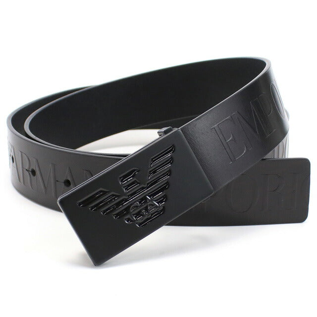 エンポリオARMANI メンズベルト　黒 EMPORIO ARMANI エンポリオアルマーニ スーツベルト フォーマル