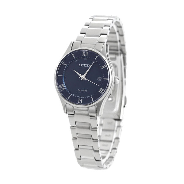 Citizen Eco Drive太阳能无线电薄妇女手表品牌ES0000-79L公民蓝色ES0000-79L