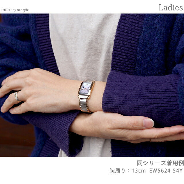 Outlet Citizen L Eco-Drive Watch Brand Ladies Solar CITIZEN L EW5624-54Y Analog Pink Shell Gold OL-EW5624-54Y