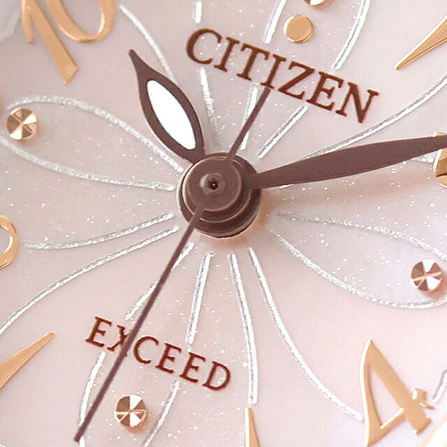 Citizen EXCEED Eco Drive Solar Watch Brand Titanium Pink Gold Combi CITIZEN EX2044-54W Women&