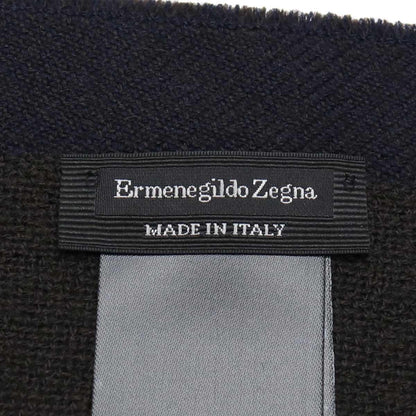 エルメネジルド・ゼニア マフラー メンズ ウール100% イタリア Z8L01 ネイビー系 小物 EZEZ8L01031