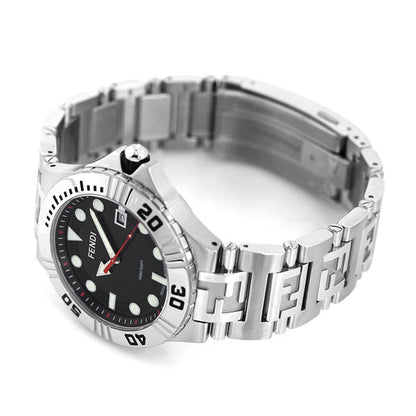 フェンディ 時計 ノーティコ 46mm スイス製 メンズ 腕時計 ブランド F108100101 ブラック F108100101