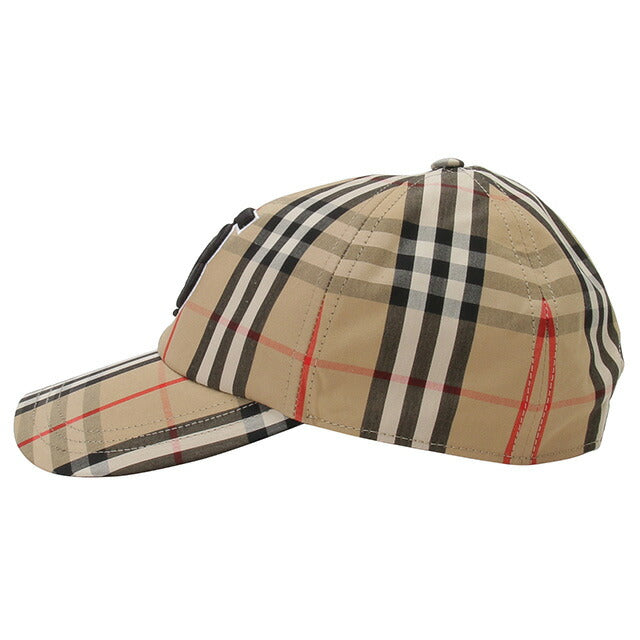バーバリー BURBERRY 8068032 A7028 M TBロゴ モノグラムモチーフ ヴィンテージチェック コットンキャップ ベースボール 帽子 Mサイズ メンズ レディース FCBU00008M