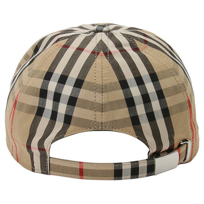 バーバリー BURBERRY 8068032 A7028 M TBロゴ モノグラムモチーフ ヴィンテージチェック コットンキャップ ベースボール 帽子 Mサイズ メンズ レディース FCBU00008M