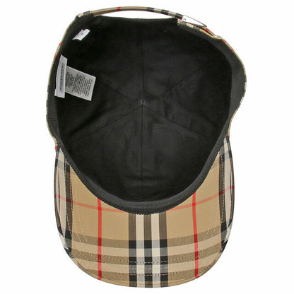 バーバリー BURBERRY 8068032 A7028 M TBロゴ モノグラムモチーフ ヴィンテージチェック コットンキャップ ベースボール 帽子 Mサイズ メンズ レディース FCBU00008M