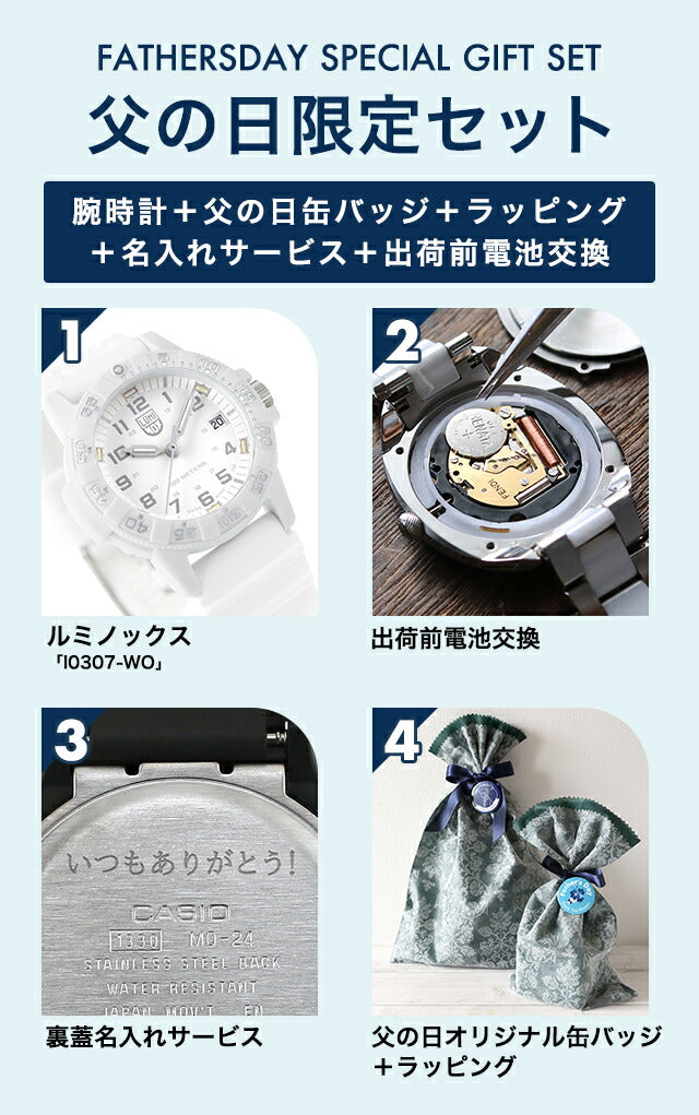 ＼父の日 ギフトセット／0307.WO ｜ ルミノックス レザーバック シータートル 0300 シリーズ クォーツ 電池式