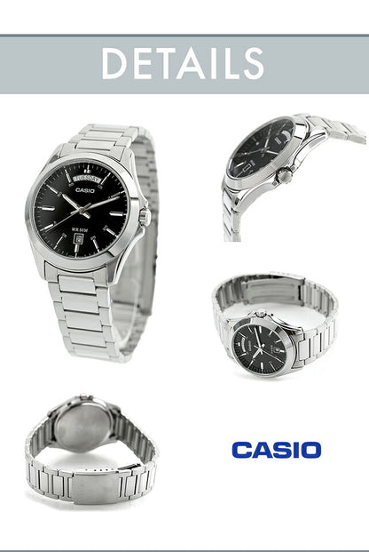 ＼父の日 ギフトセット／ カシオ チープカシオ CASIO クォーツ 電池式 FD-MTP-1370D スタンダード 海外モデル メンズ チプカシ 腕時計 ブランド カシオ casio アナログ ブラック シルバー 黒 選べるモデル プレゼント 実用的 70代 見やすい