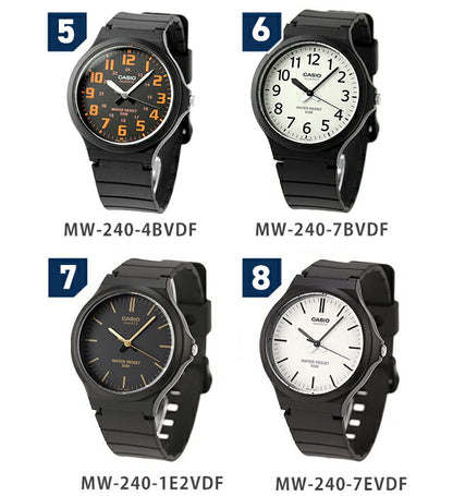 ＼父の日 ギフトセット／ カシオ チープカシオ CASIO クォーツ 電池式 FD-MW-240 海外モデル メンズ チプカシ 腕時計 ブランド カシオ casio アナログ ブラック カーキ ホワイト 黒 選べるモデル プレゼント 実用的 30代 40代 夫