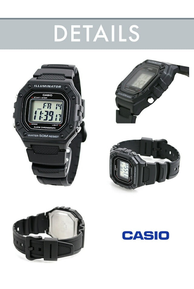 ＼父の日 ギフトセット／ カシオ チープカシオ CASIO クォーツ 電池式 FD-W-218H 海外モデル ユニセックス チプカシ メンズ レディース 腕時計 ブランド カシオ casio デジタル ブラック 黒 選べるモデル プレゼント 実用的 30代 40代 夫