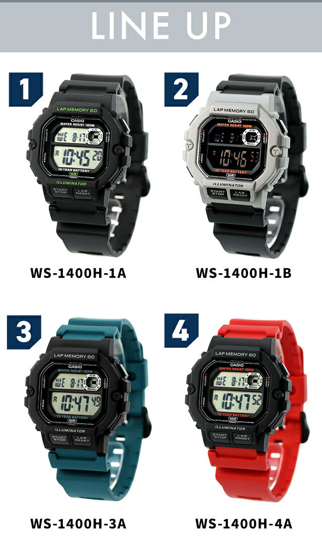 ＼父の日 ギフトセット／FD-WS-1400H ｜ カシオ チープカシオ クォーツ 電池式