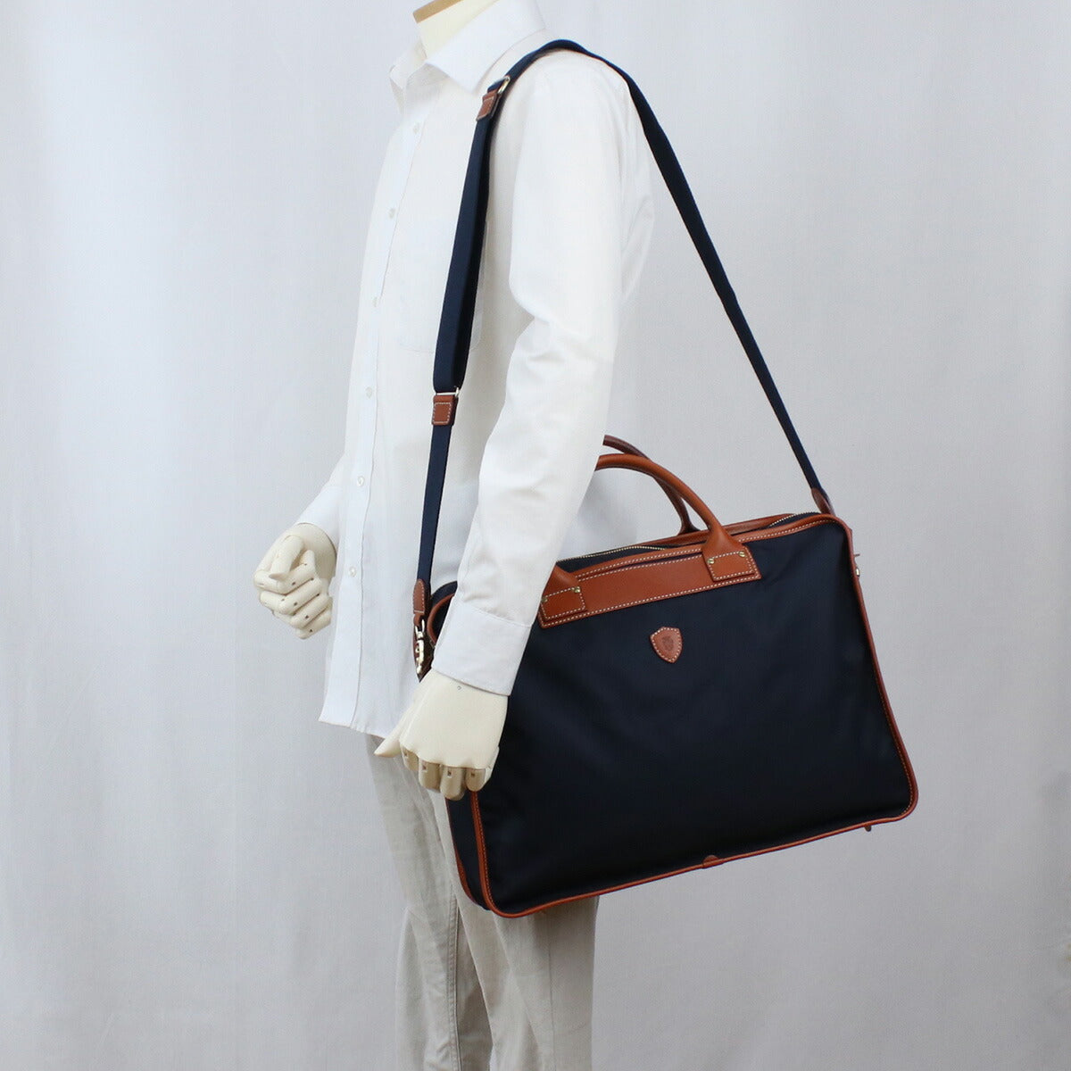 フェリージ ブリーフケース メンズ ナイロン レザー イタリア 1724