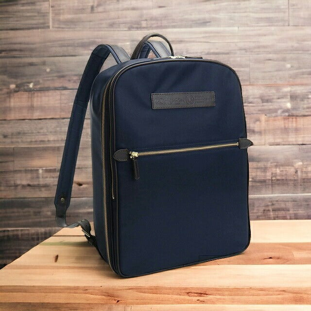 フェリージ リュック メンズ ナイロン/レザー イタリア 19-26 NAVY-BROWN ネイビー系 バッグ FEL19-26021