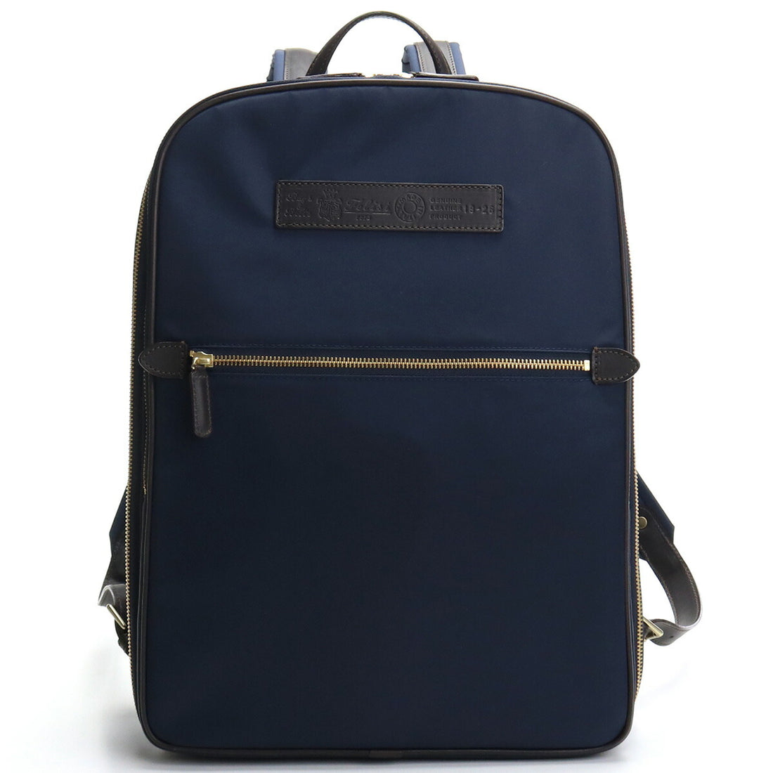 フェリージ リュック メンズ ナイロン/レザー イタリア 19-26 NAVY-BROWN ネイビー系 バッグ FEL19-26021