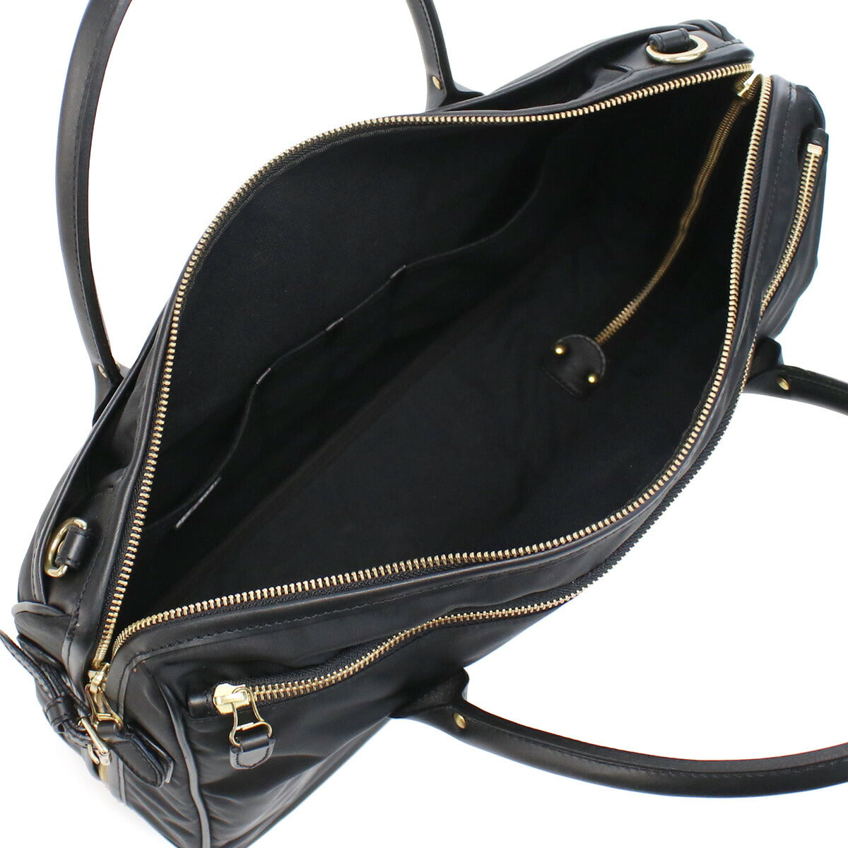 フェリージ ブリーフケース メンズ ナイロン レザー イタリア 22-29 NERO ブラック バッグ FEL22-29011
