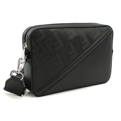フェンディ 斜め掛け ショルダーバッグ メンズ ブランド FENDI   レザー 7M0286 ブラック FEN7M0286091