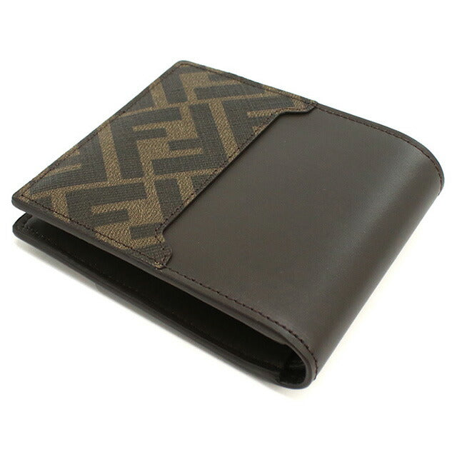 フェンディ 二折財布 メンズ ブランド FENDI 7M0356 ブラウン 財布 FEN7M0356011